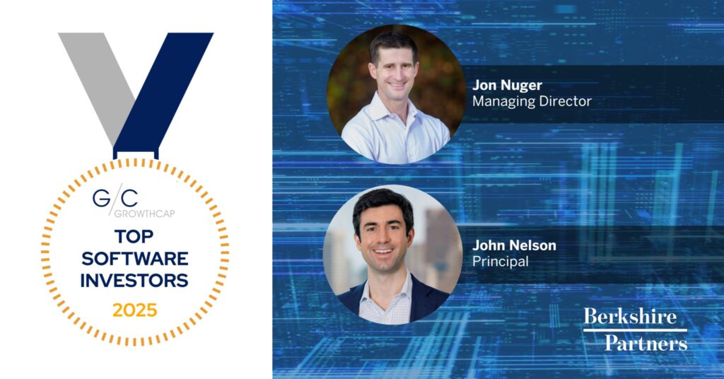 Jon Nuger and John Nelson Recognized Among GrowthCap’s Top Software Investors of 2025